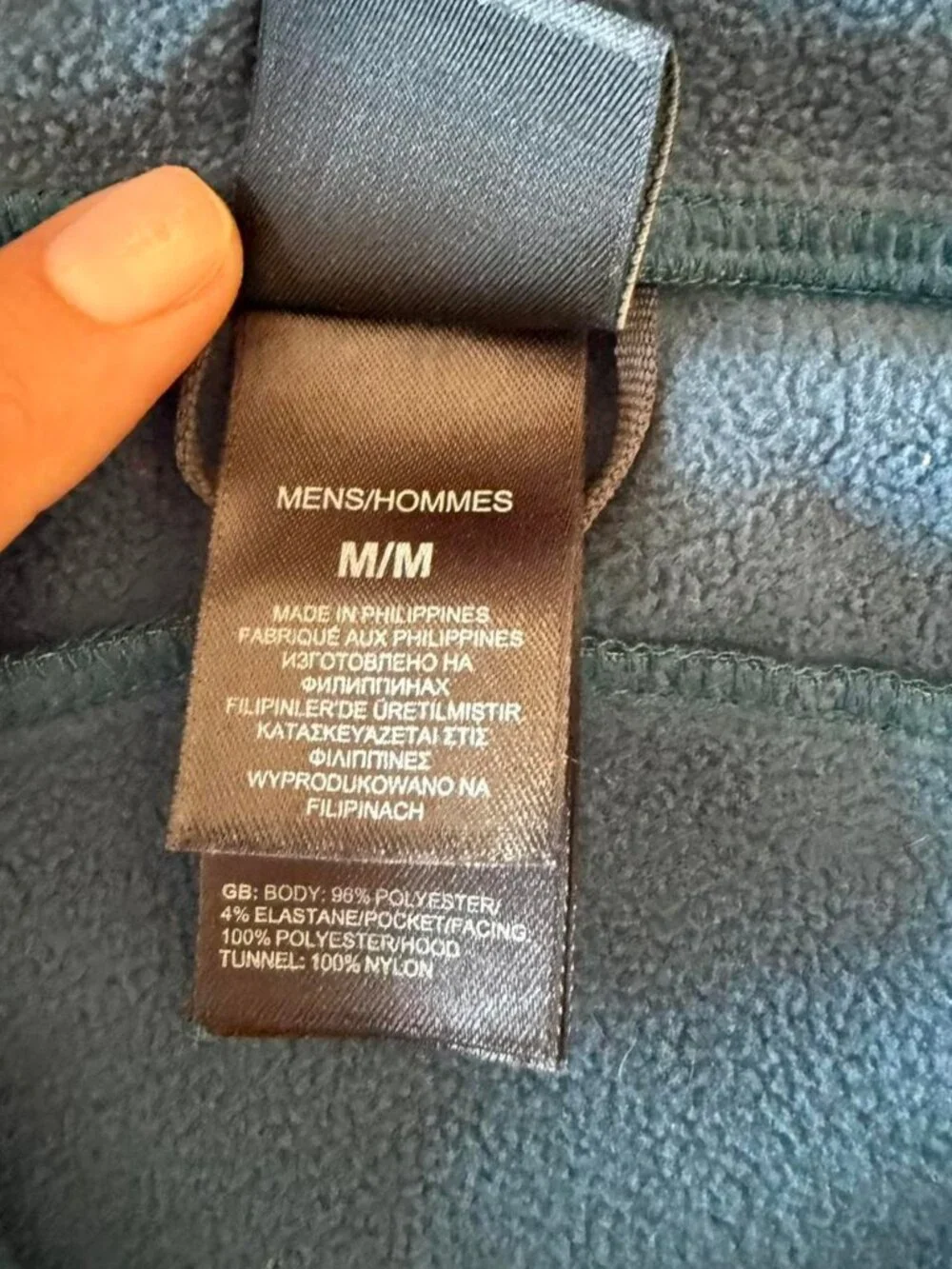The North Face gray and blue softshell jacket   men’s medium